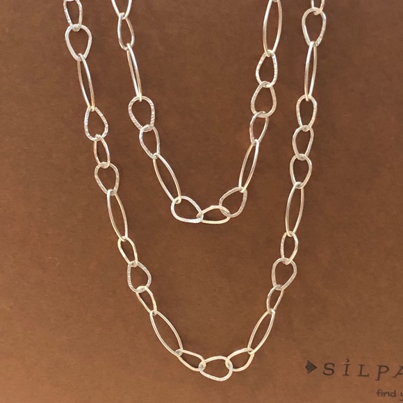 ❤️SOLD❤️ Silpada N2109 ‘IN THE LOOP’ Sterling Silver 31” long Necklace - Picture 4 of 16
